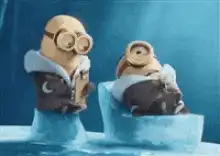 Minions shivering in the cold