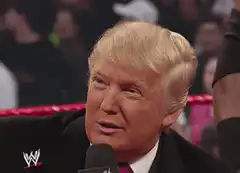 Donald Trump WWE Ring Smirk