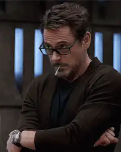 Robert Downey Jr. smoking with glasses