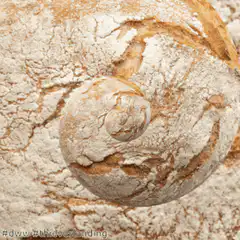 Infinite spiral of bread