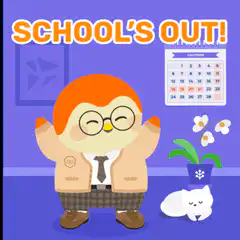 School's Out Cartoon Character