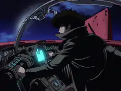 Spike Spiegel piloting the Swordfish