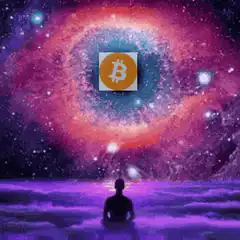 Bitcoin in the center of a galaxy