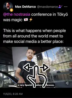 Max DeMarco Nostrasiasia conference GIF