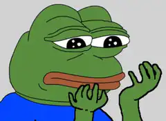 Pepe shrugging
