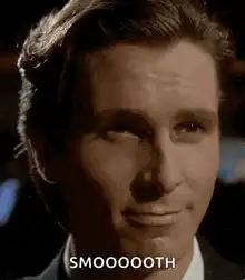 Christian Bale smooth smile
