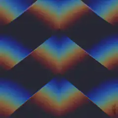Blue and orange chevron pattern