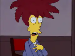 Lenny Leonard talking animatedly