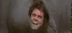 Man stuck in rhino butt