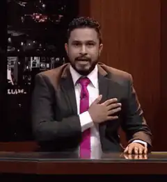 Trevor Noah salutes