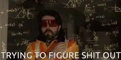Man trying to figure shit out