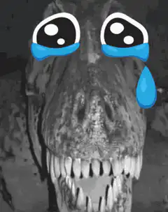 Crying dinosaur meme