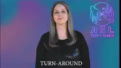 ASL sign for turn-around