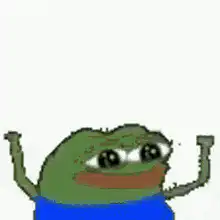 Pepe the Frog flexing muscles