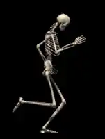 Skeleton running animation