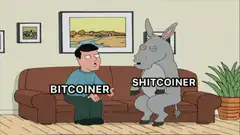 Bitcoiner and Shitcoiner Donkey