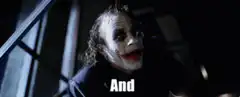 Joker says And here we go