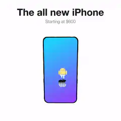 The all new iPhone with Android robot