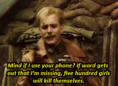 Mind if I use your phone? five hundred girls will kill themselves