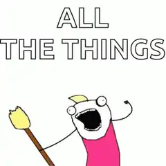 All The Things Excited Character