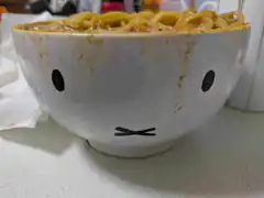 Sad face ramen bowl