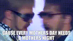 Two men in sunglasses dancing