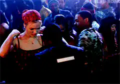 Tris dancing at the club