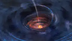 Black hole accretion disk animation
