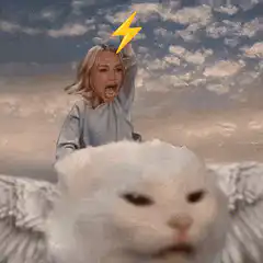 Angel Cat and Lightning Girl