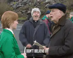 Old man laughs hysterically I don't believe it