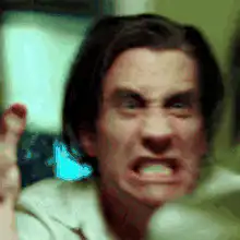 Bruce Wayne screaming in rage