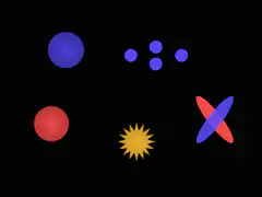Abstract shapes morphing and changing color