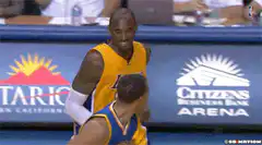 Kobe Bryant and Stephen Curry laughing together