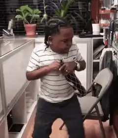 Man drinks from a sock