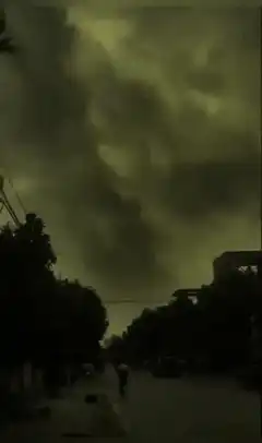 Giant dragon cloud formation