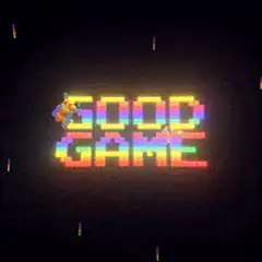 pixel art good game text