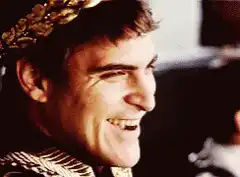 Joaquin Phoenix laughing