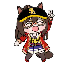 Chibi horse girl with SL cap