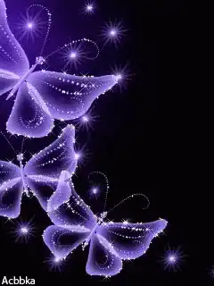 purple butterflies with sparkles