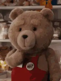 Ted Bear in Red Apron