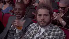 Post Malone shocked reaction