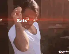 Sats laser eyes