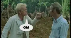 Marlon Brando pointing with GM speech bubble
