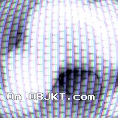 Close up of a CRT screen with a face