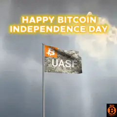Happy Bitcoin Independence Day UASF Flag
