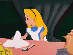 Alice eats sugar bowl
