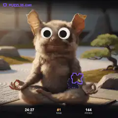 meditating creature with puzzle piece
