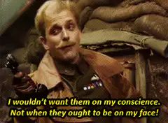 Major Strasser I Wouldn't Want Them On My Conscience