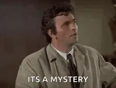 Its a mystery man shrugging