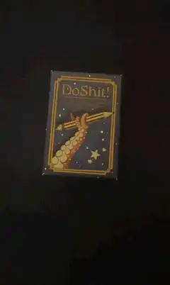 Do Shit! card game box and card